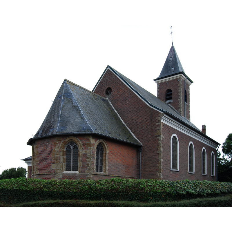 Source caption: "Parochiekerk Smeerebbe" -- 14thC church; completely re-built 1792