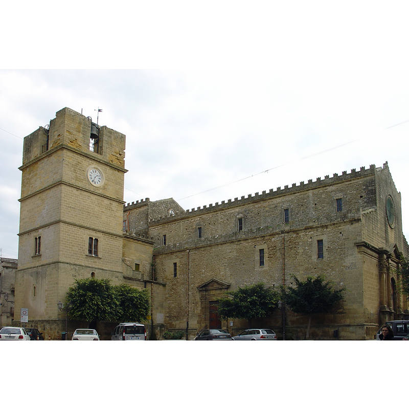 Source caption: "Castelvetrano (Trapani, Sicilia), Chiesa Madre e torre campanaria "