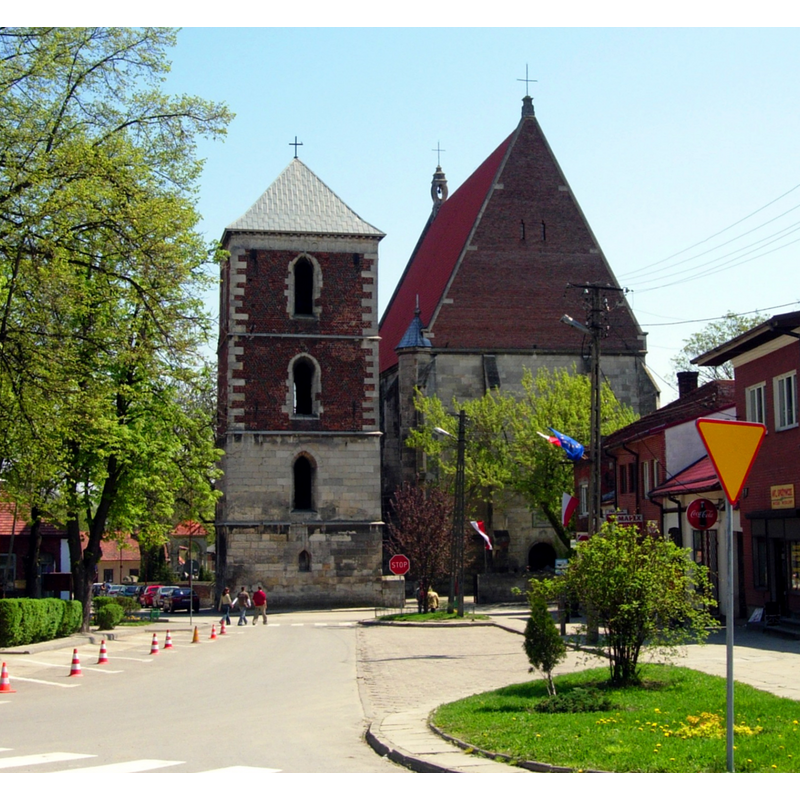Source caption: "Rynek w Wiślicy"