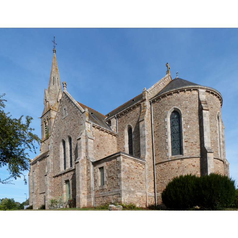 Source caption: "Eglise Saint-Lezin à Dolo" -- the present building 1894-1895, by Le Gerrannic