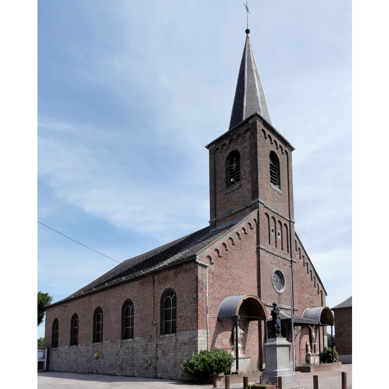Source caption: "Amfroipret (Nord, Fr) église"