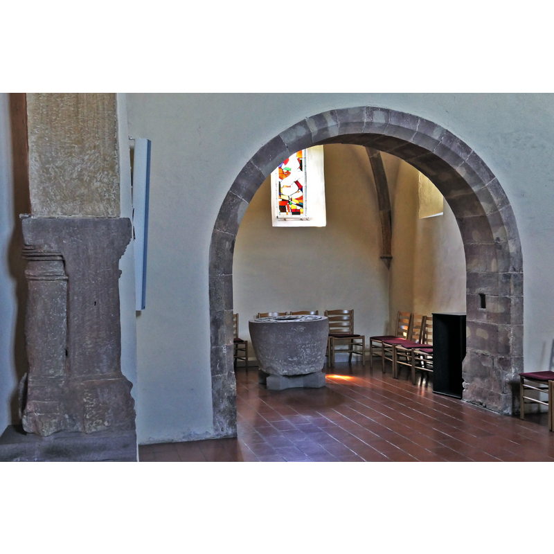 Source caption: "Remigiuskirche (Nagold) Taufkapelle Spolie"