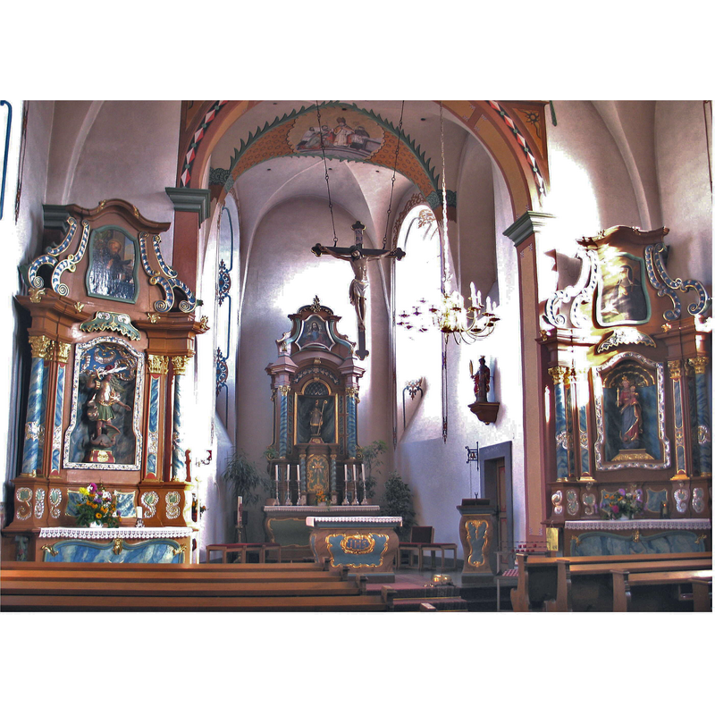 Source caption: "An der Kierch vu Butzweiler (Däitschland)"