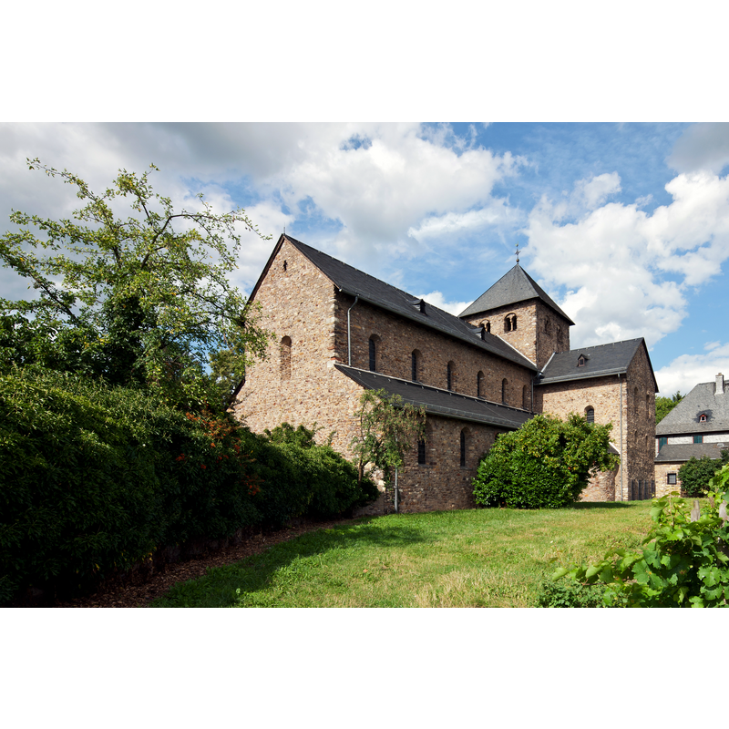 Source caption: "Oestrich-Winkel-Mittelheim: St. Ägidius, von Südwesten gesehen"