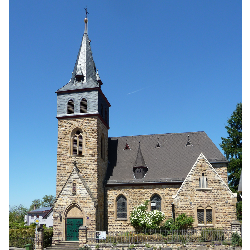 Source caption: "katholische Kirche in Framersheim, Landkreis Alzey-Worms in Rheinland-Pfalz"
