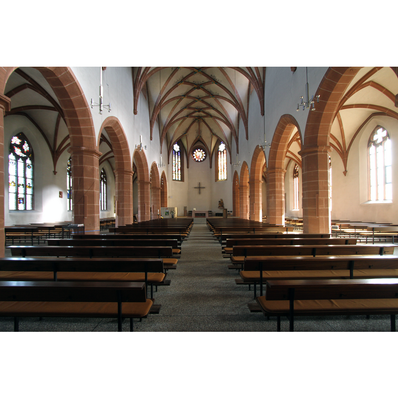 Source caption: "Liebfrauenkirche in Gernsbach, Innenausstattung."