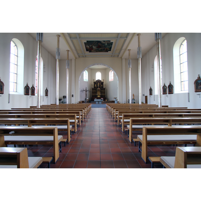 Source caption: "Kirche St. Cyriak in Malsch, Innenausstattung."