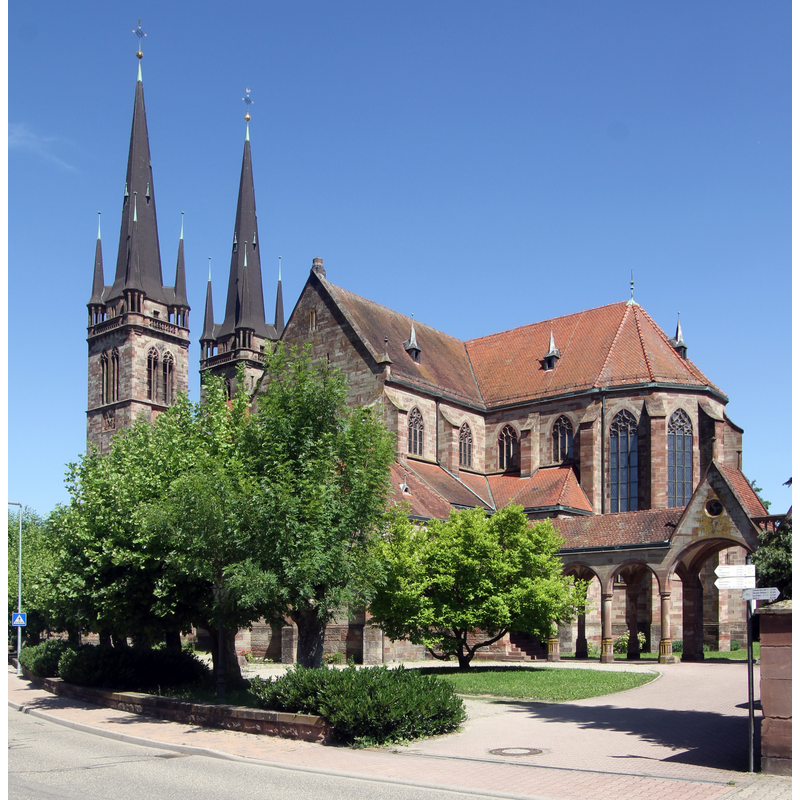Source caption: "Kirche St. Johannes in Ottersweier."