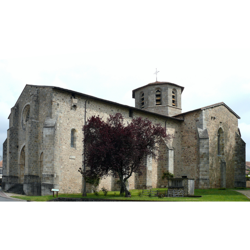 Source caption: "Bussière-Badil - Église Notre-Dame de la Nativité"