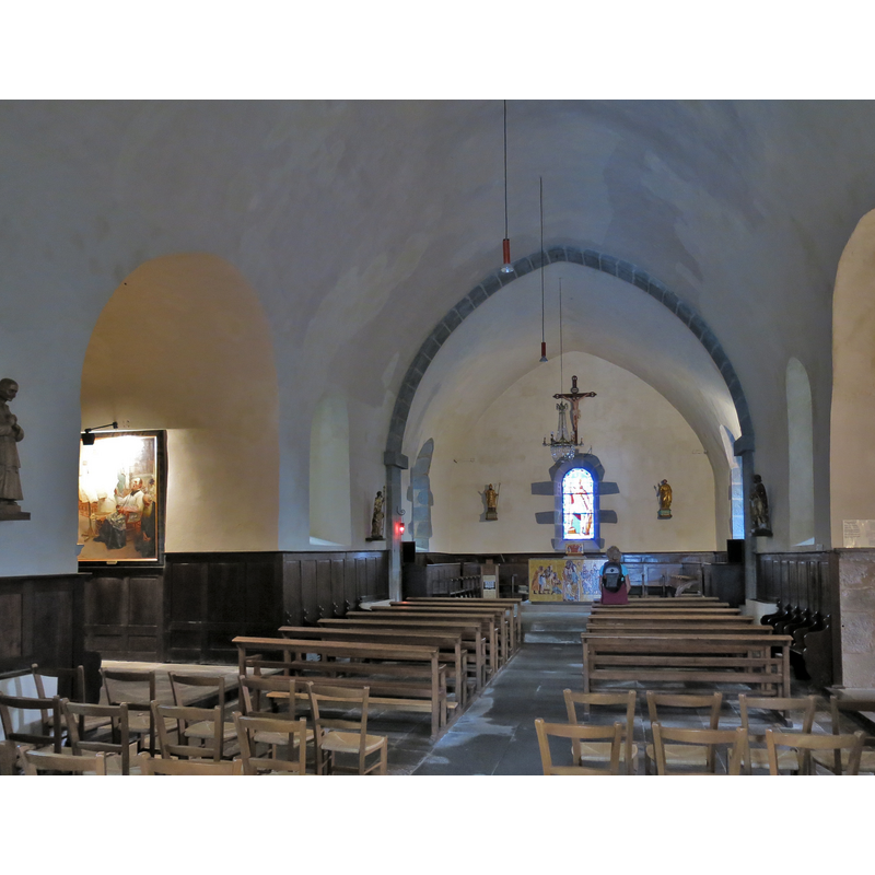 Source caption: "Nef de l'église Saint-Maurice de Murat-le-Quaire (Puy-de-Dôme)."