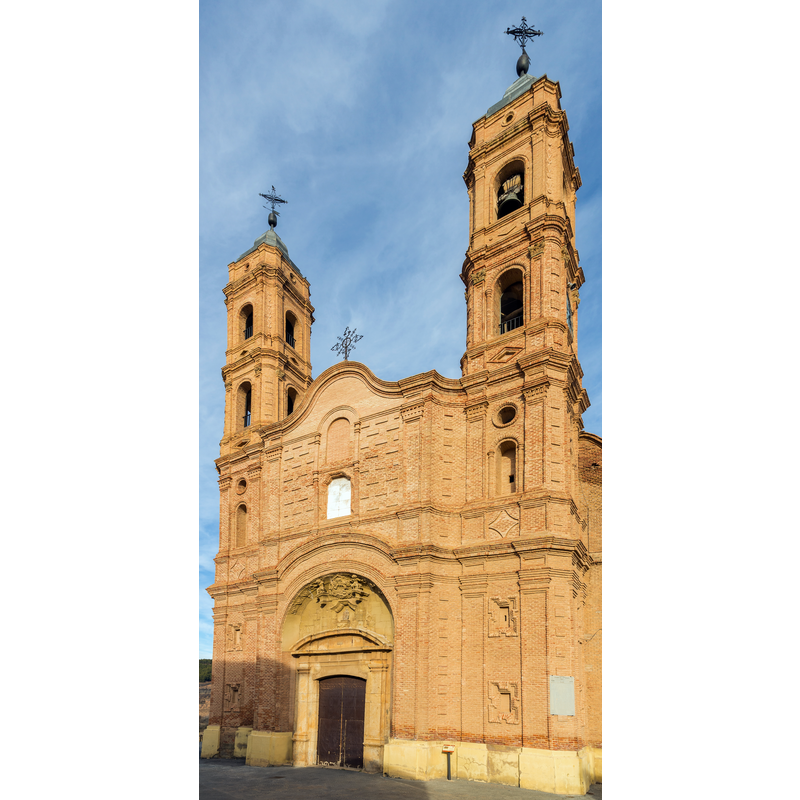 Source caption: " Iglesia de la Asunción, Munébrega, Zaragoza, España"