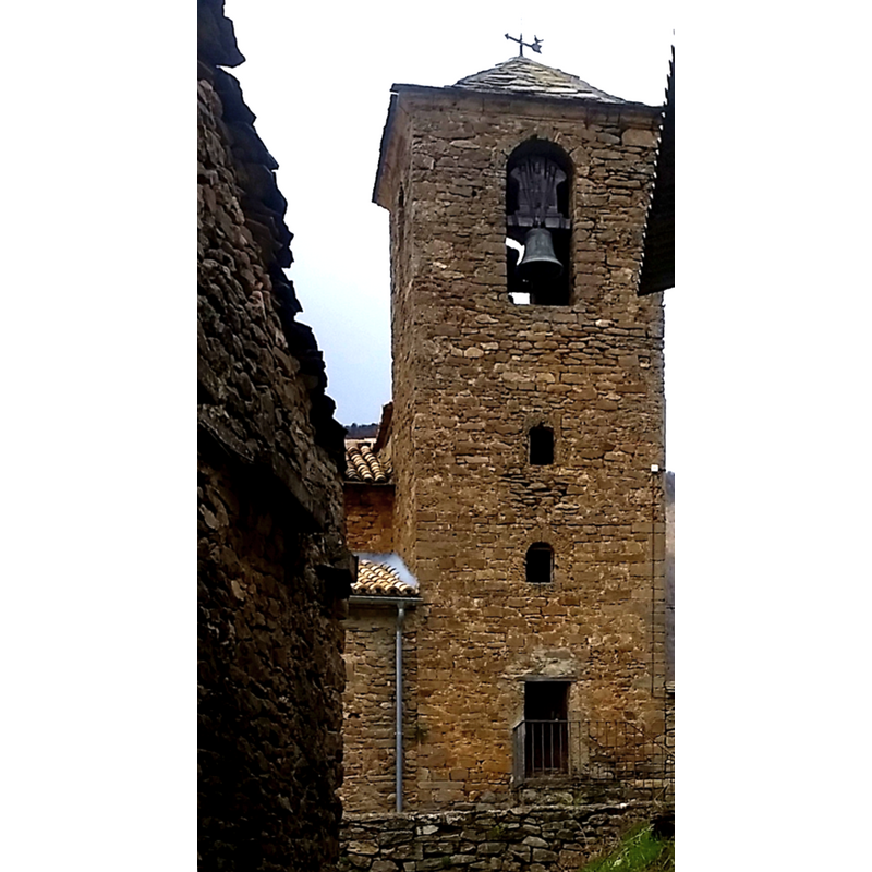 Source caption: "Torre iglesia de Bentué de Rasal (Huesca)"