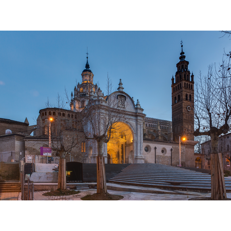 Source caption: "Catedral de Nuestra Señora de la Huerta, Tarazona, España"