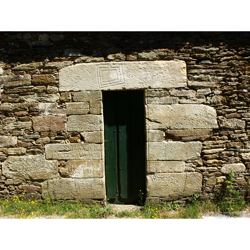 note the carving on the lintel