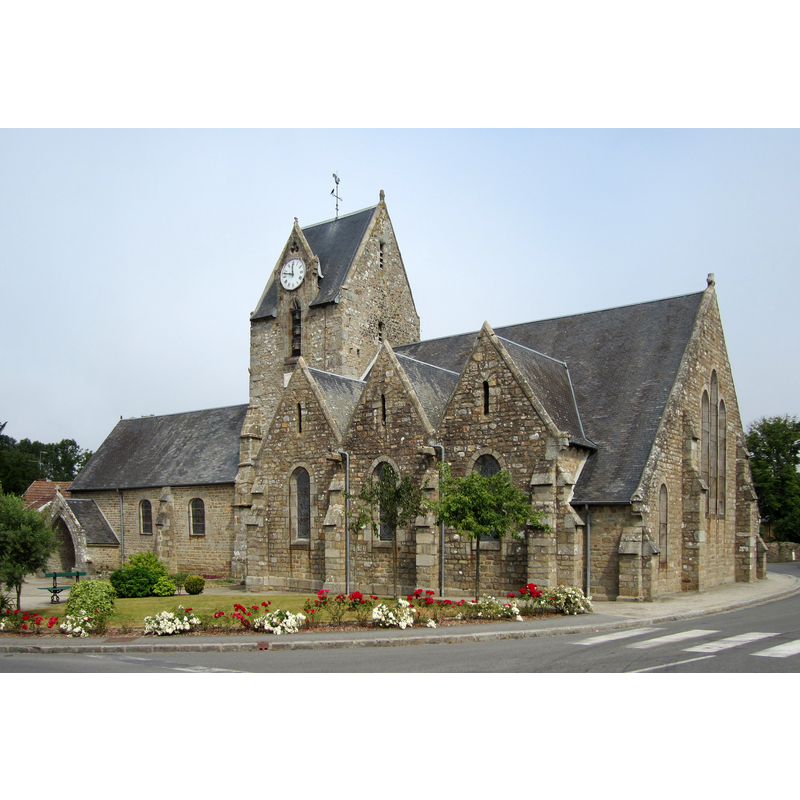 Source caption: "Église Saint-Vigor de Carolles, Manche"