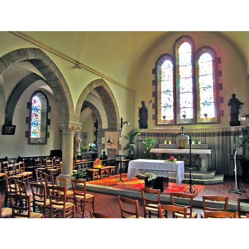 Source caption: "Église Saint-Vigor de Carolles, Manche."