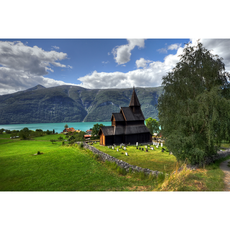 Source caption: 'Stave church Urnes - panorama HDR"