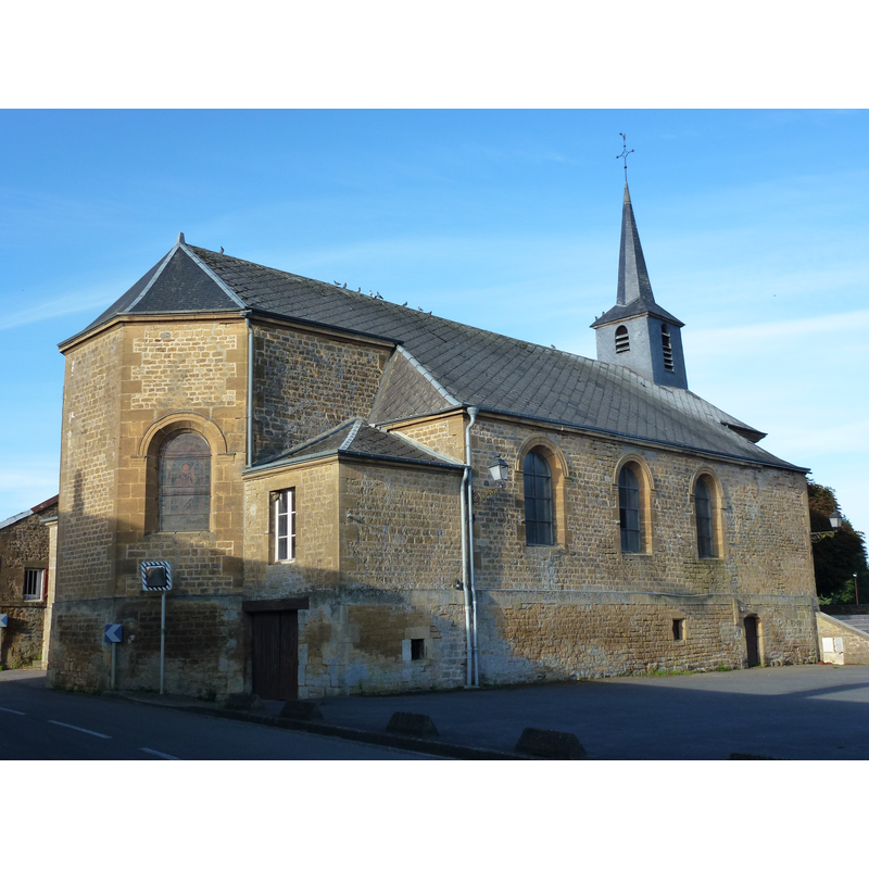 Source caption: "Haudrecy (Ardennes) église, chevet"