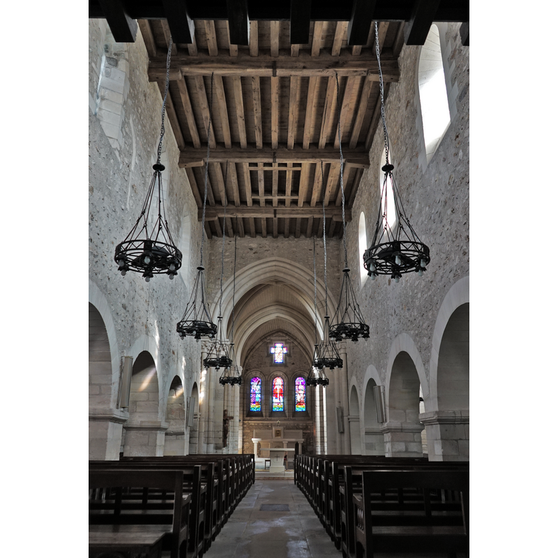Source caption: " intérieur de l'Église Saint-Laurent de Beine-Nauroy."