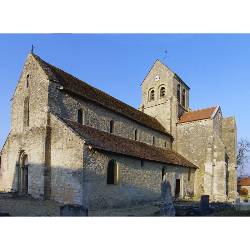 Source caption: "L'église de Rosnay (Marne, France)"