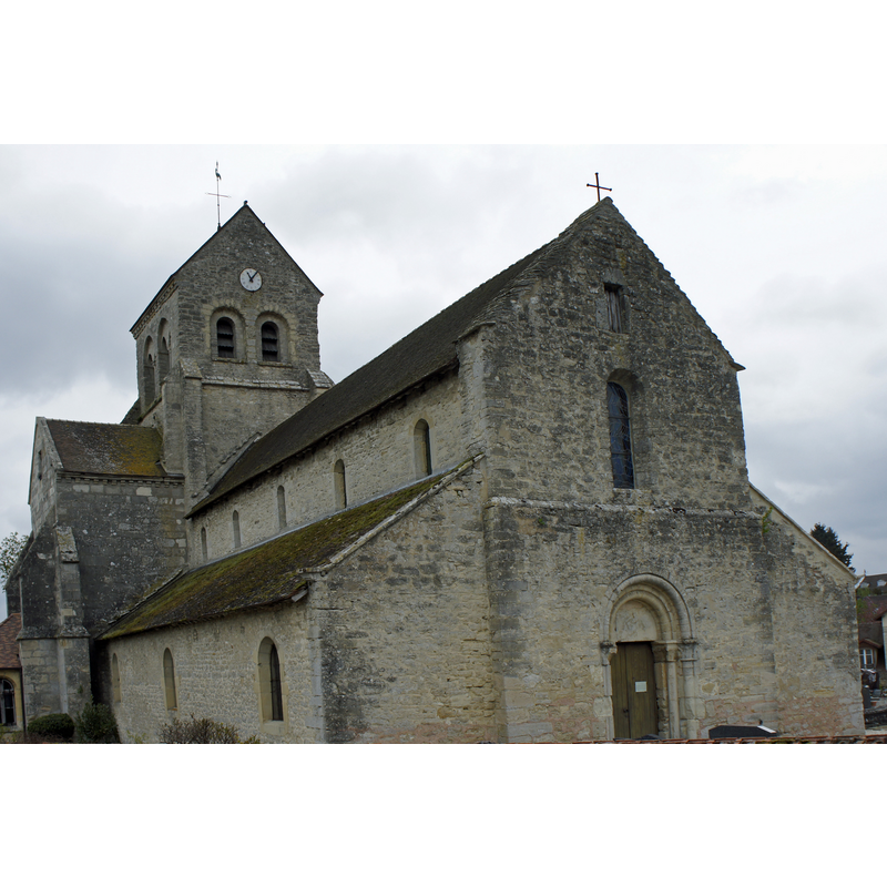 Source caption: "Face Nord de l'église Rosnay."