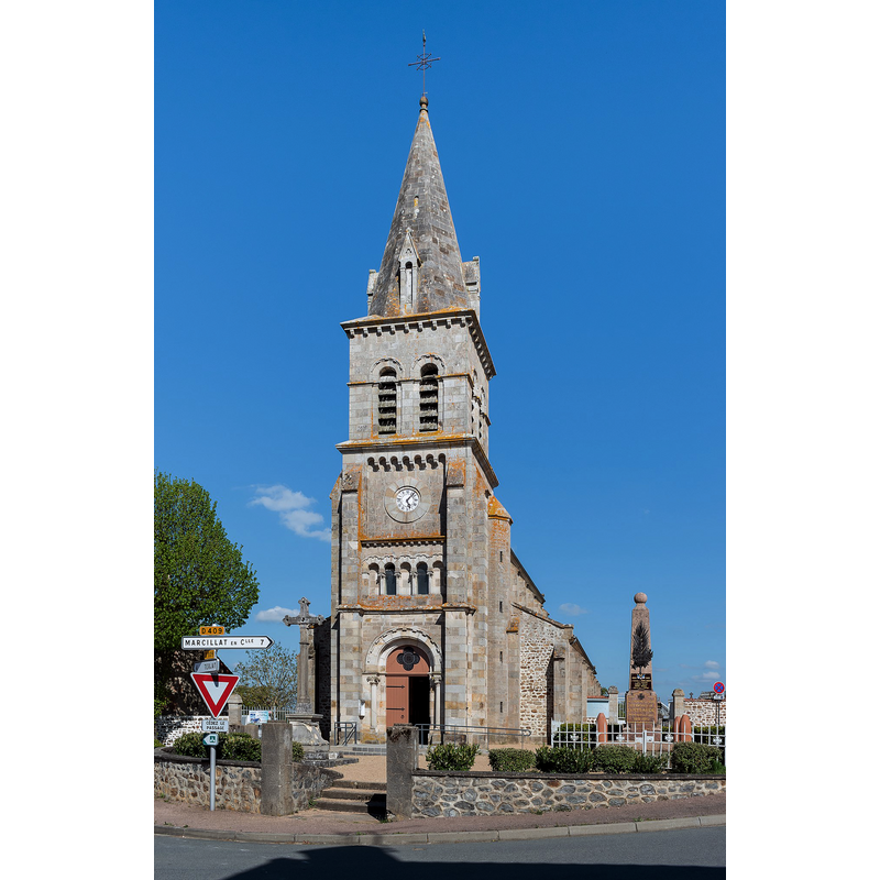 Source caption: " Saint Thomas church in La Petite-Marche, Allier, France"