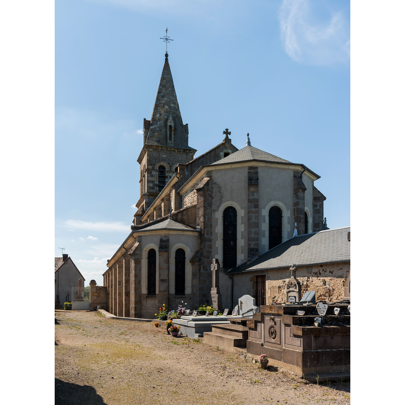 Source caption: " Saint Thomas church in La Petite-Marche, Allier, France"