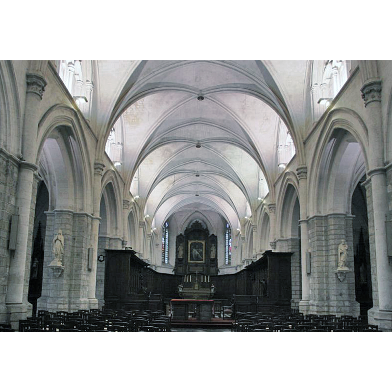 Source caption; "Nef de l'église d'Auchy-lès-Hesdin "