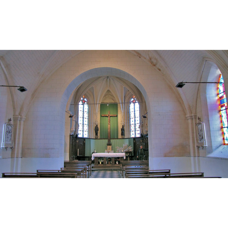 Source caption: "La nef de l'église de Wandonne"