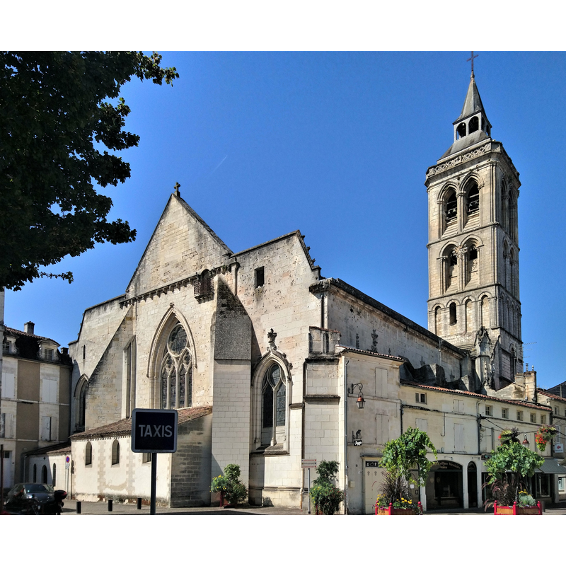 Source caption: "Église Saint-Léger (Cognac)"