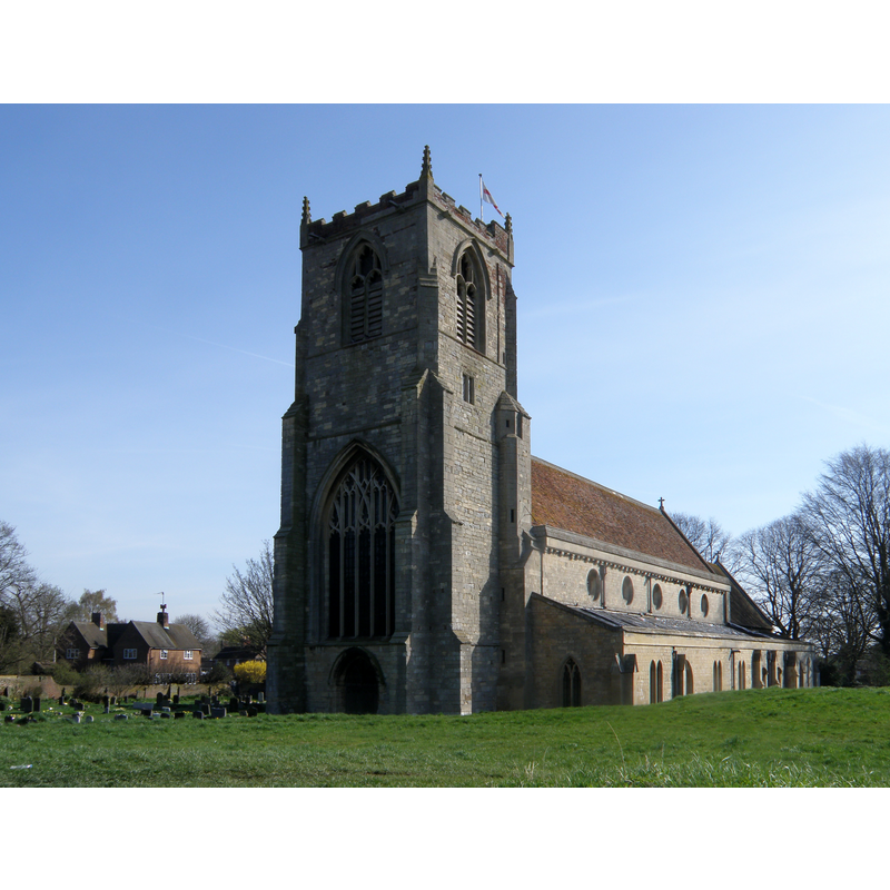 Source caption: "Skirbeck Church. The church of St Nicholas on a fine spring morning."