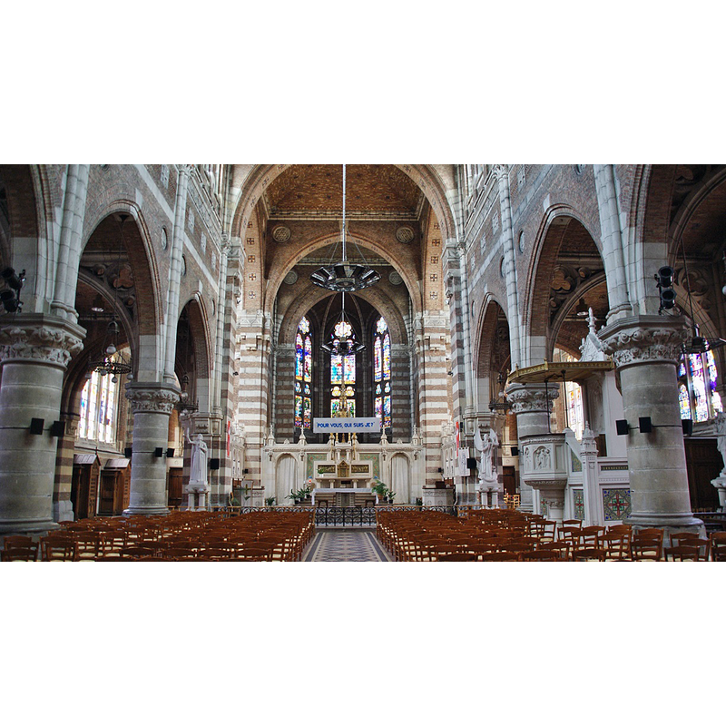 Source caption: "église St Vaast"