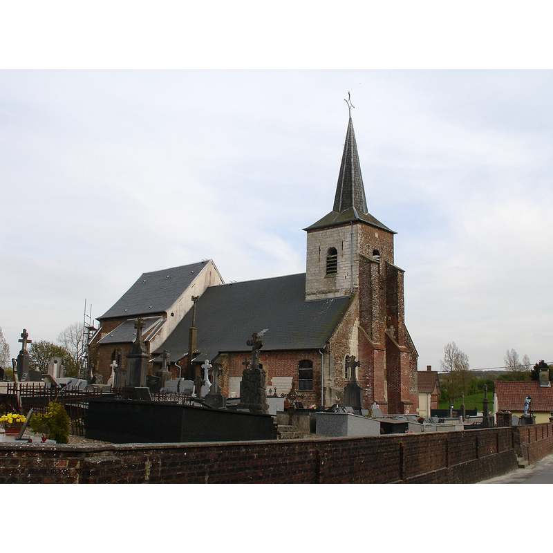 Source caption: "Église d'Herly"