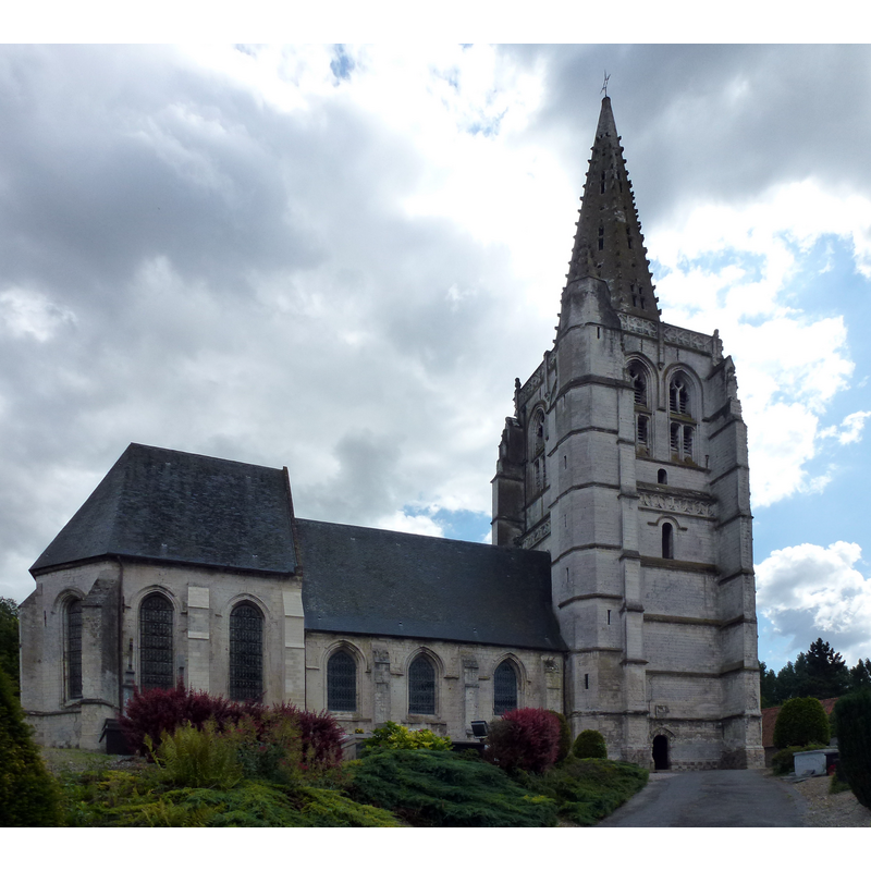 Source caption: "Merck-Saint-Liévain (Pas-de-Calais, Fr) église Saint-Omer"