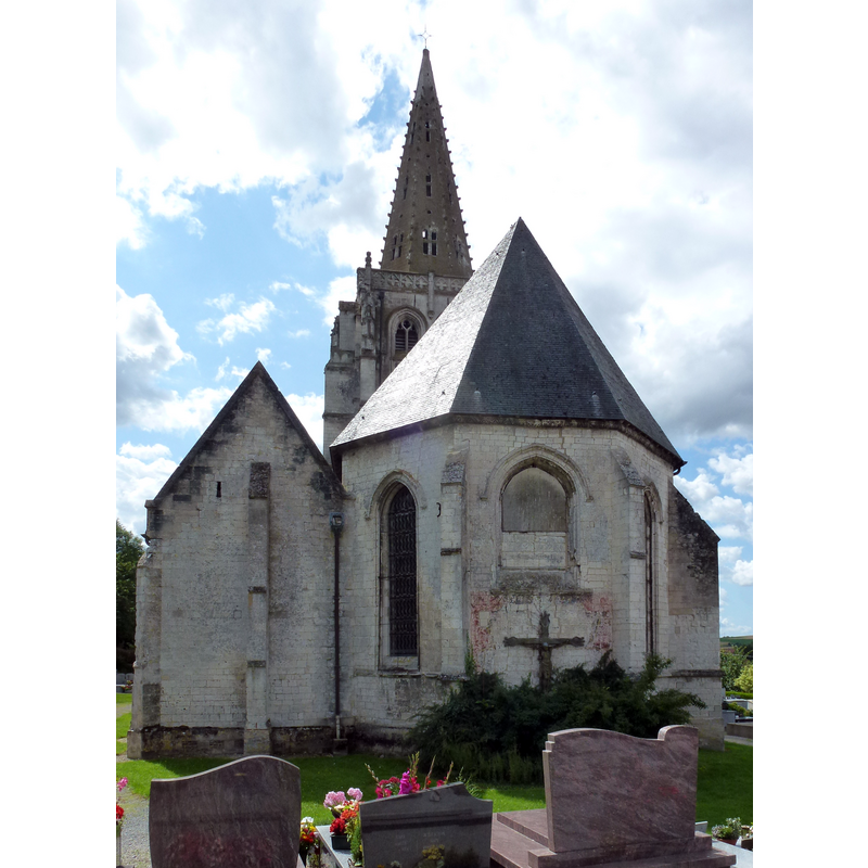 Source caption: "Merck-Saint-Liévain (Pas-de-Calais, Fr) église Saint-Omer"