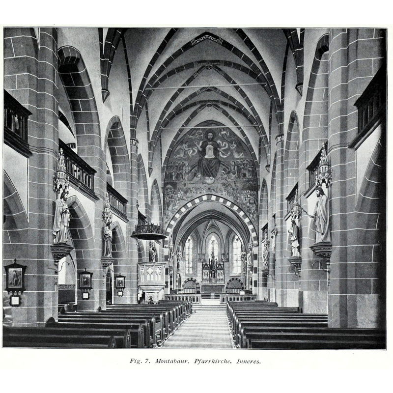 Source caption: " Montabaur Pfarrkirche Inneres [...] 1914"