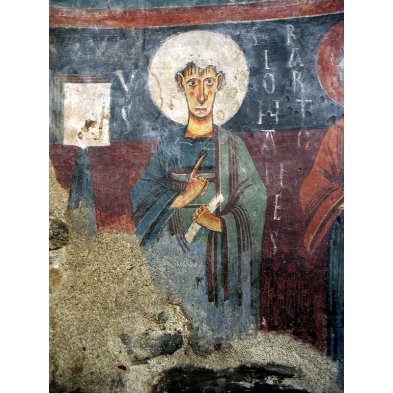 Source caption: " Iglesia de Sant Serni de Baiasca, (Llavorsí, Lérida, España). Pinturas románicas del ábside."