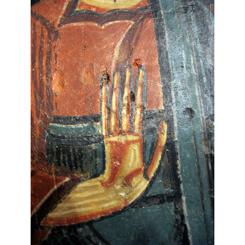 Source caption: " Iglesia de Sant Serni de Baiasca, (Llavorsí, Lérida, España). Pinturas románicas del ábside."