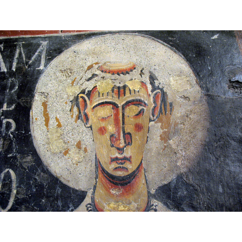 Source caption: " Iglesia de Sant Serni de Baiasca, (Llavorsí, Lérida, España). Pinturas románicas del ábside."
