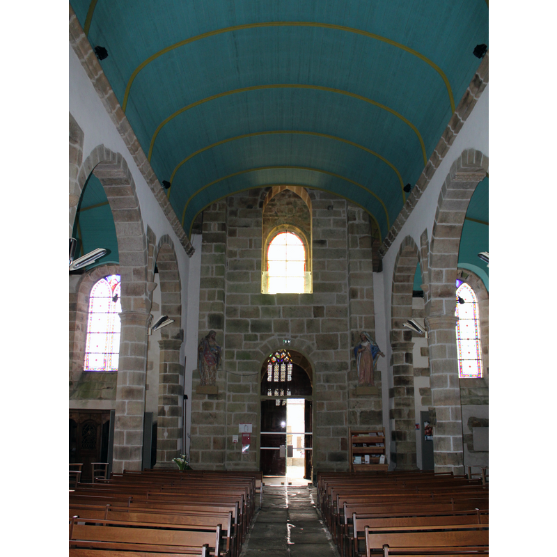 Source caption: "Eglise de Plourin-lès-Morlaix:: la nef côté porche"
