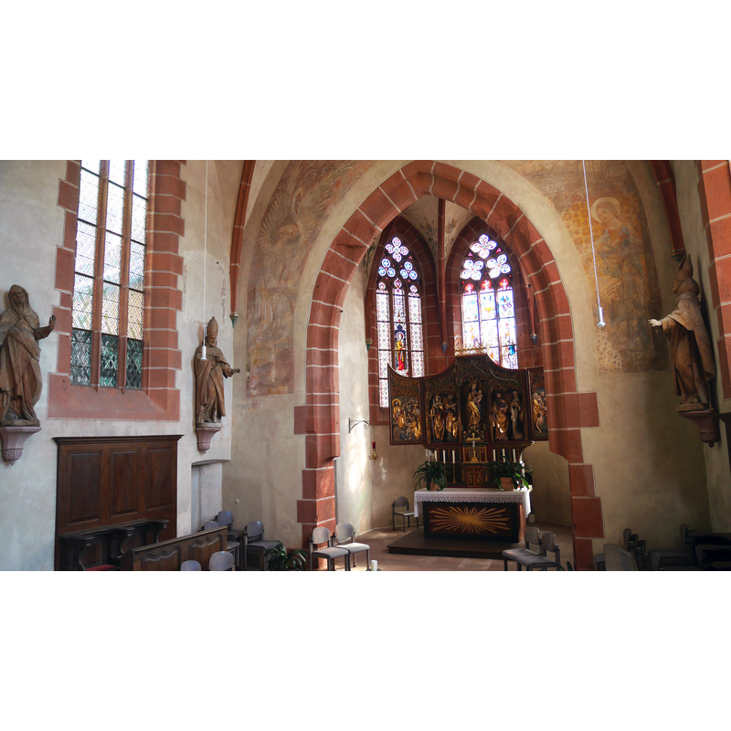 Source caption: "Klosterkirche Hirschhorn Chor "