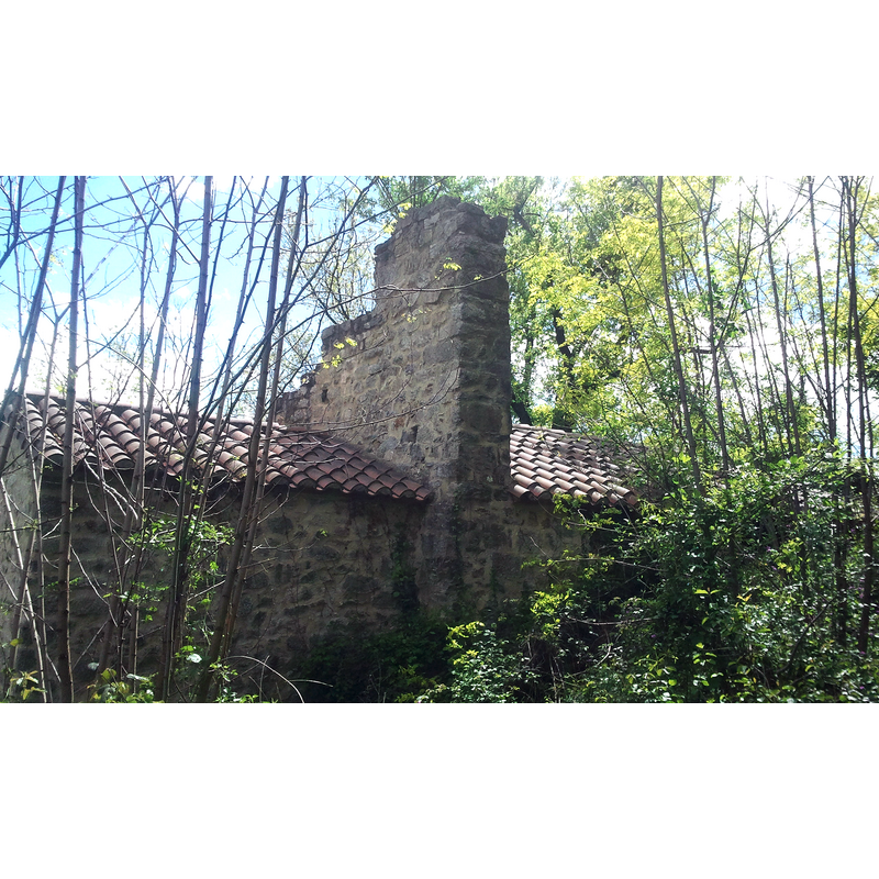 Source caption: " Façade nord de Sainte-Cécile de Cos"