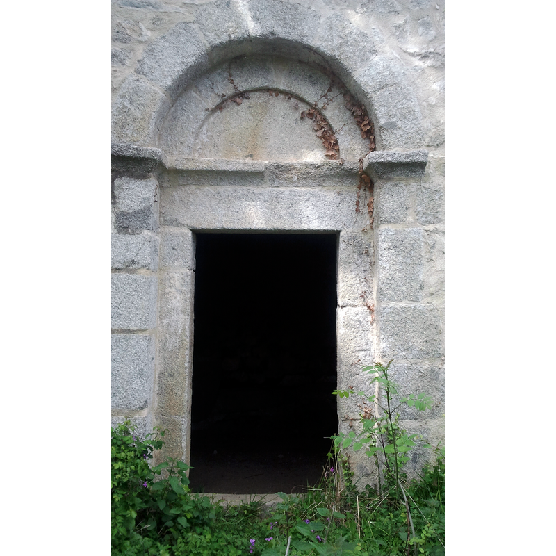 Source caption: "Portail de Sainte-Cécile de Cos"