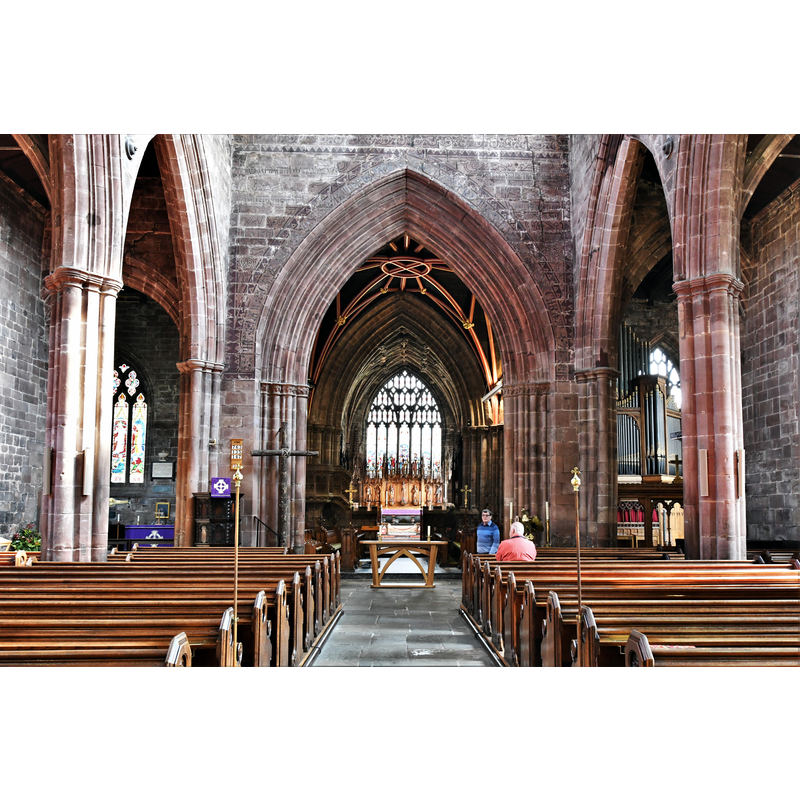 Source caption: "Nantwich, St. Mary's Church: The nave"