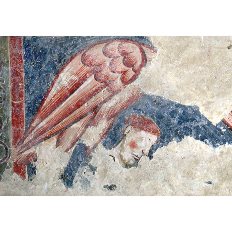 Source caption: "Saint-Martin-des-Puits - Eglise Saint-Martin - Fresque du choeur"