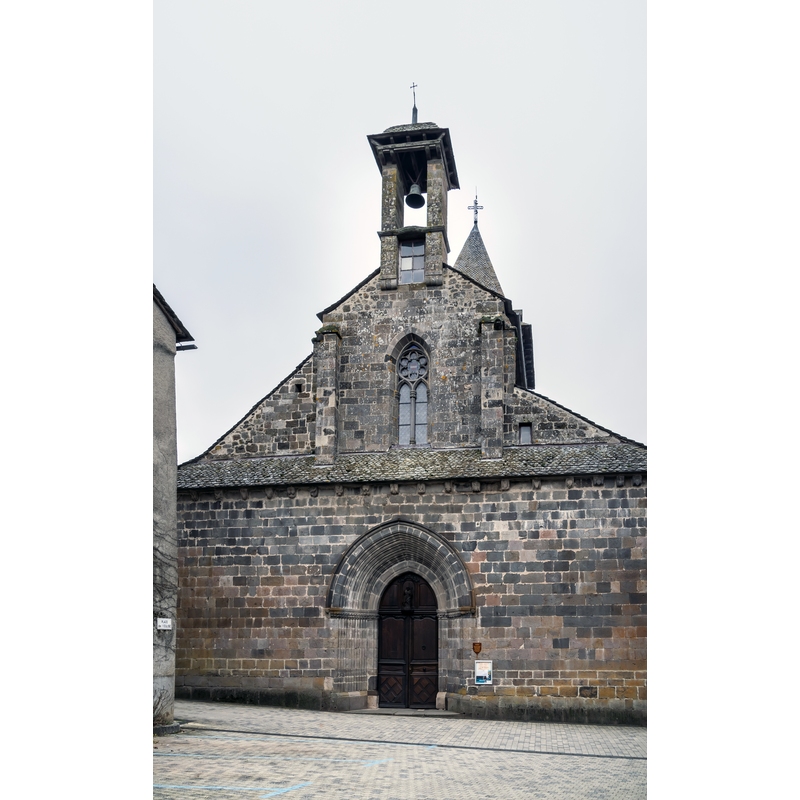 Source caption: "Saint Thomas Becket church in Mur-de-Barrez, Aveyron, France"