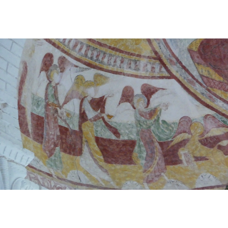 Source caption: "peinture murale du chœur"