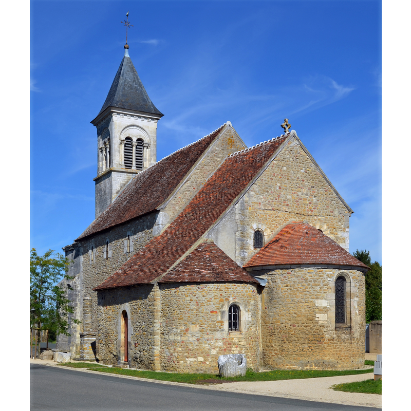 Source caption: "Eglise Saint-Martin de Vic, Nohant-Vic, 2014."