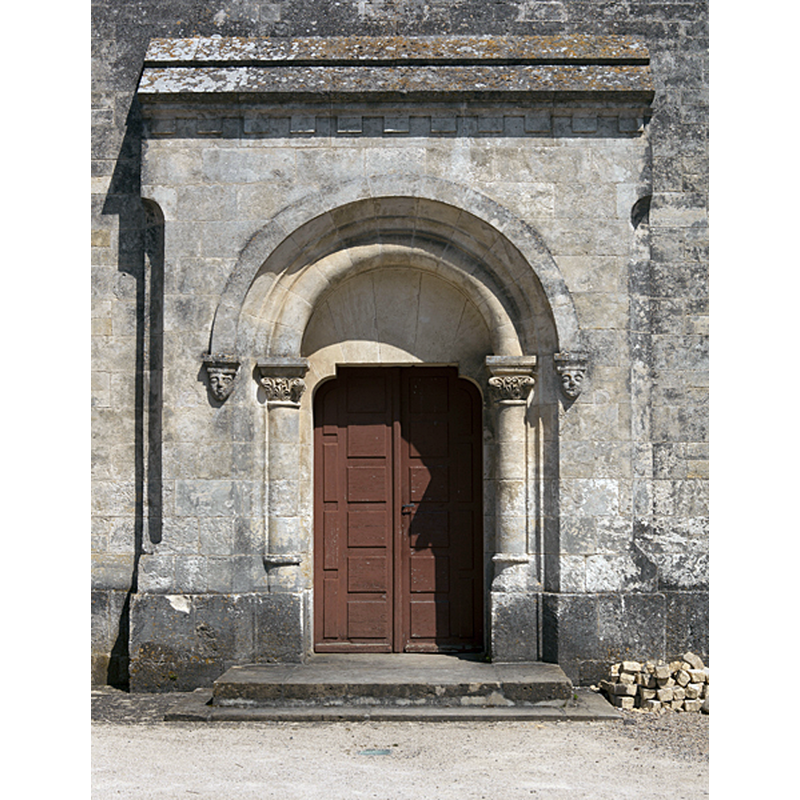 Source caption: "France. Centre-Val de Loire, Indre. Nohant-Vic.Église Saint Martin de VicL'église Saint-Martin de Vic. Church (Église Saint-Martin). Exterior. West-façade."