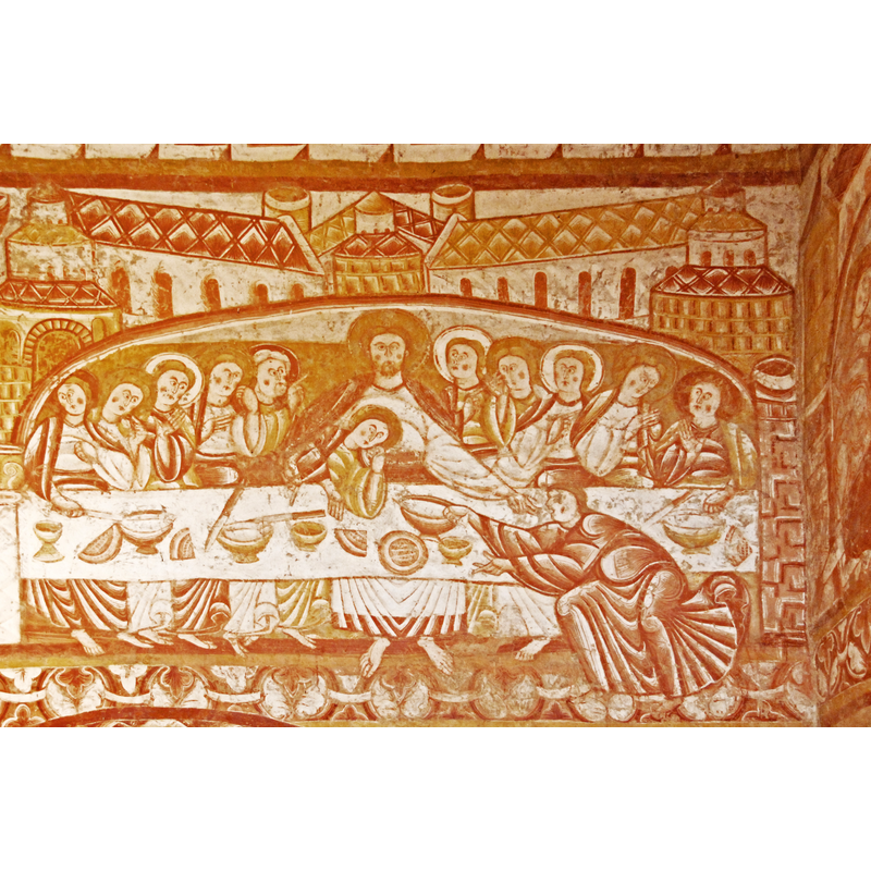 Source caption: "Chor, Westwand, rechts oben, Abendmahl"